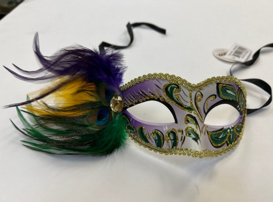 Mardi Gras Feather Mask