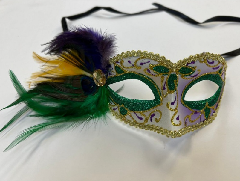 Mardi Gras Feather Mask