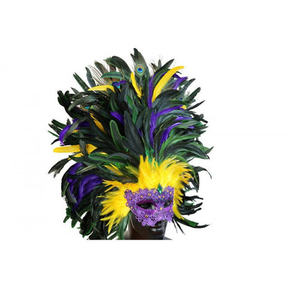 Maquesrate Carnival Feather Mask
