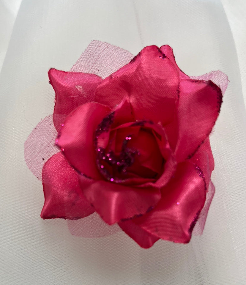 Mini flower hair clip