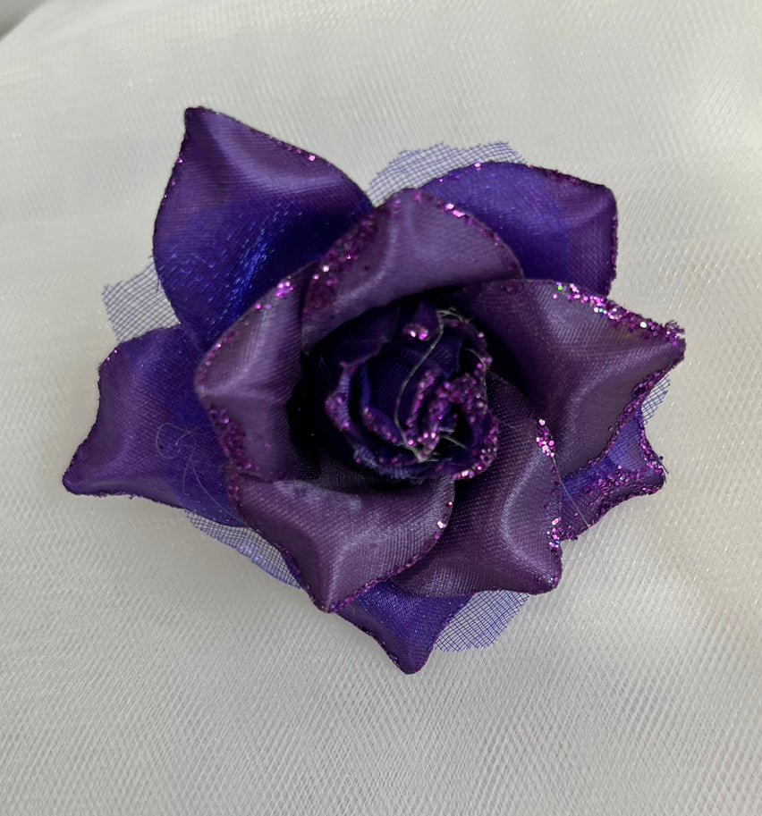 Mini flower hair clip