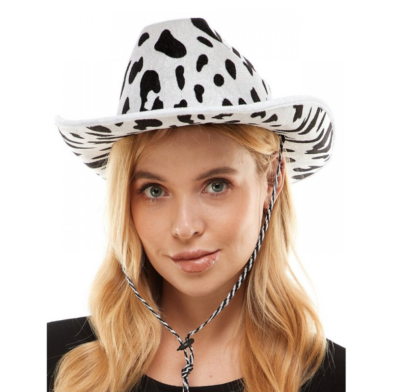 Cow Print Cowboy Hat