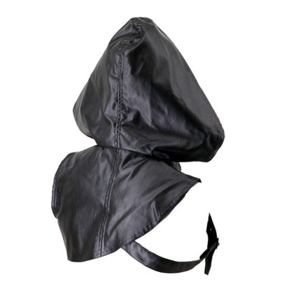 Hooded vest cloak-Black
