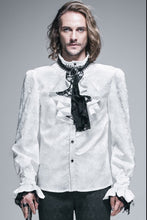 Load image into Gallery viewer, Palace style mens gothic shirt with removable tie
