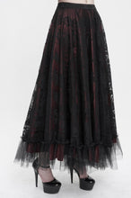 Load image into Gallery viewer, Gothic Maxi Lace with waistband skirt
