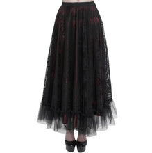 Load image into Gallery viewer, Gothic Maxi Lace with waistband skirt
