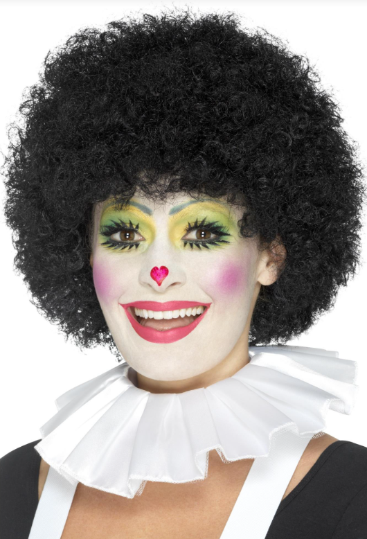 Clown Neck Ruffle - White