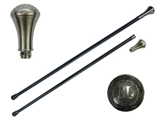 37″ Walking Cane with Zinc Handle