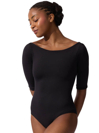 Boatneck 3/4 Sleeve Leotard