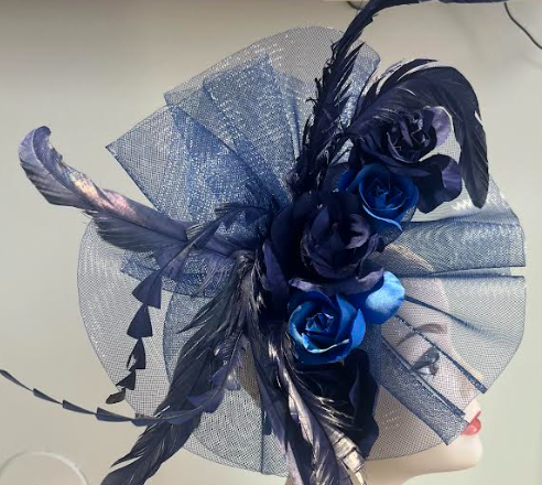 Veil Feather Facinator Headband