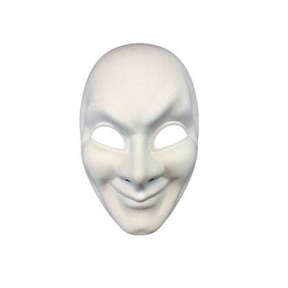 White Smiling Face Mask