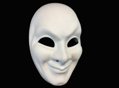 White Smiling Face Mask