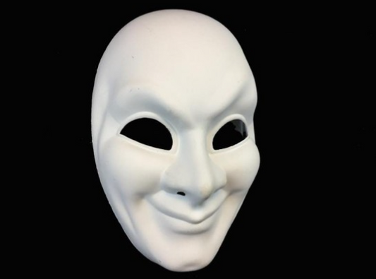 White Smiling Face Mask