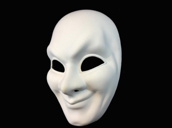 White Smiling Face Mask