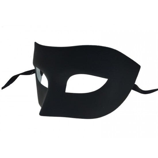 Plastic Venetian Mask Black