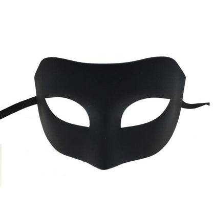 Plastic Venetian Mask Black