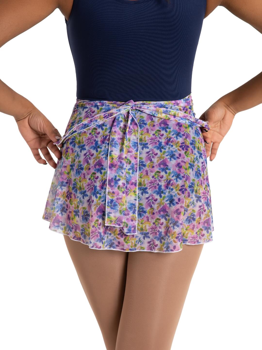Le Jardin Printed Mesh Wrap Skirt