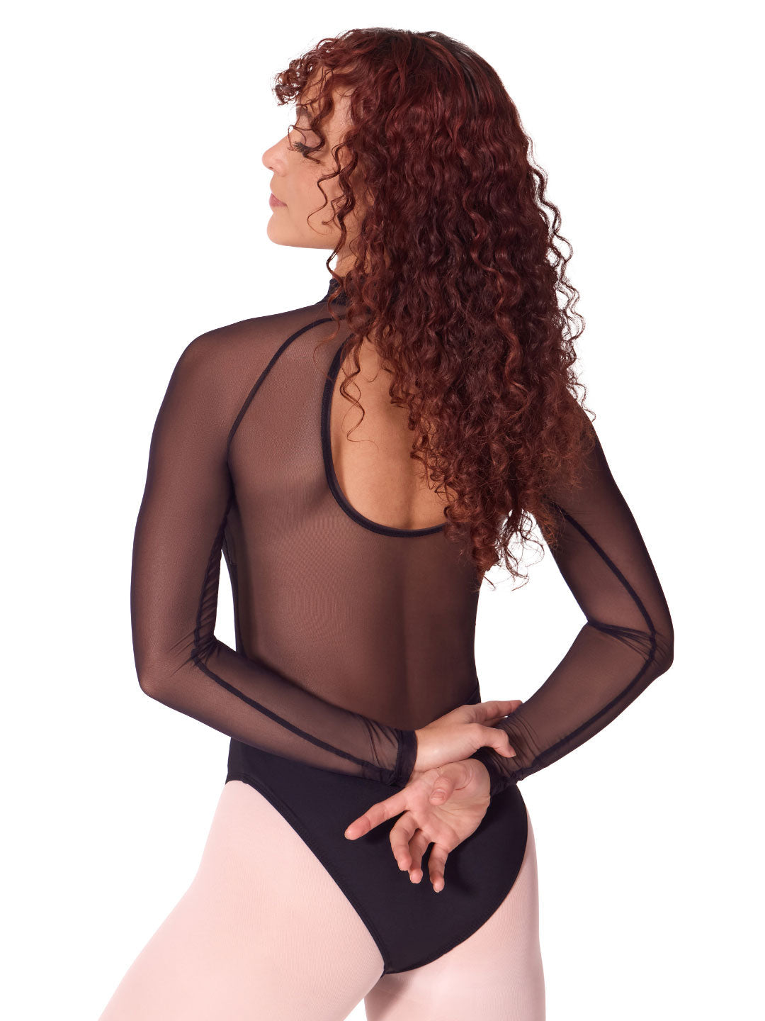 Long Sleeve Mesh Leotard