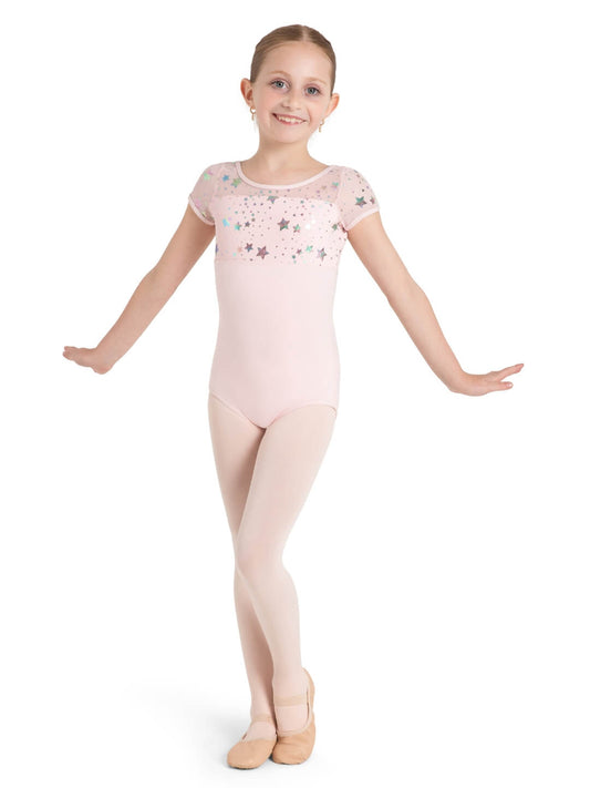 Star Struck Galaxy Short Sleeve Leotard