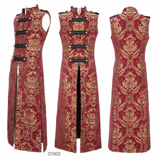 Gothic Damask Military Waistcoat