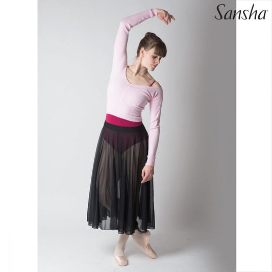 Long Mesh Elastic Skirt