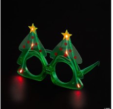 Christmas Tree Light Up Glasses