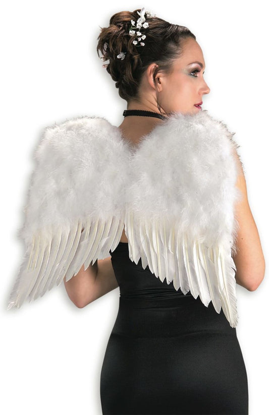 Deluxe White Feather Wings