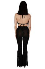 Load image into Gallery viewer, Mesh stretchy hi-waisted bell bottoms
