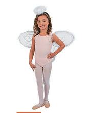 Load image into Gallery viewer, Child&#39;s White Marabou Angel Wings &amp; Halo Headband
