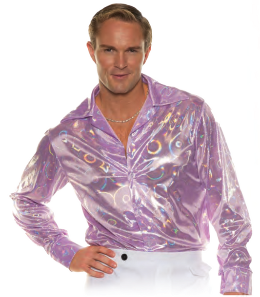 Disco Shirt Purple Circles