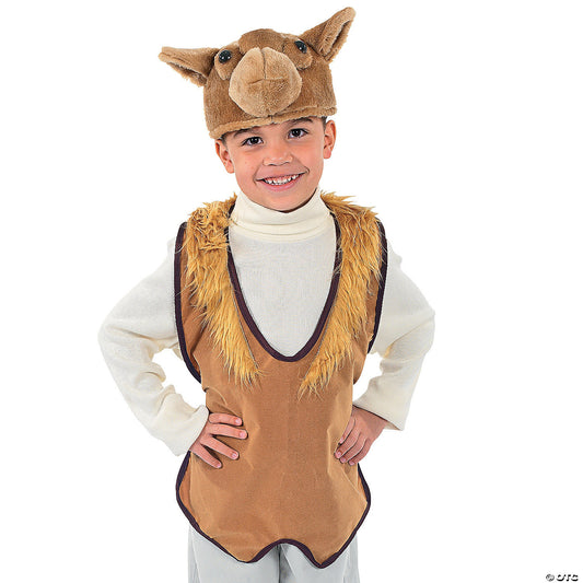 Camel Vest and Hat