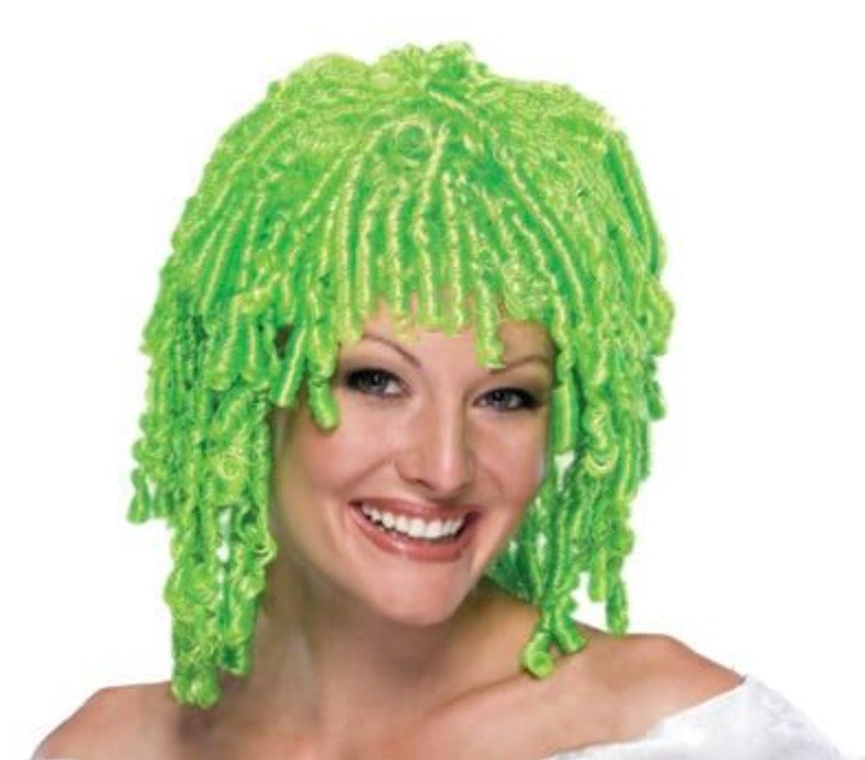 Lime Curly Wig