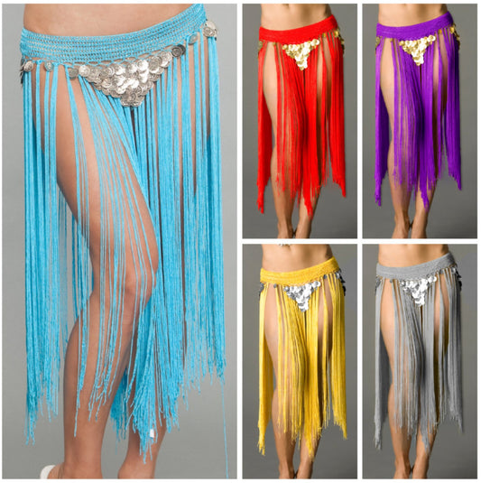 Gypsy Belt w/Fringe and Coin