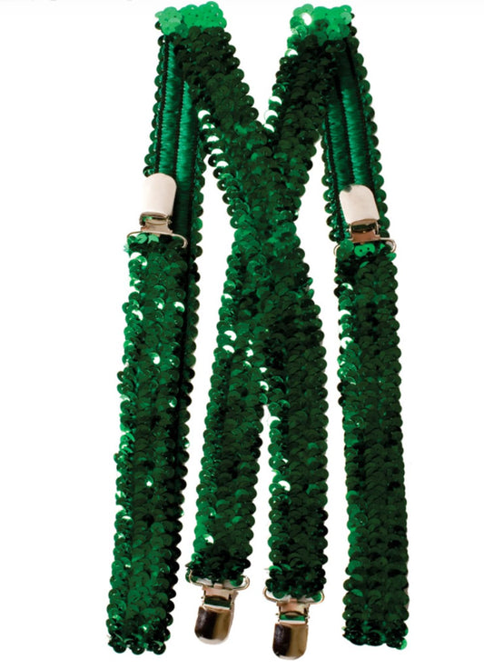 Green Sequined Suspender