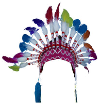 Load image into Gallery viewer, Native American Headdress -Rainbow
