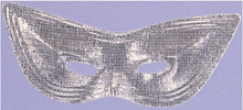 Load image into Gallery viewer, Metallic Lame Harlequin Eye Mask
