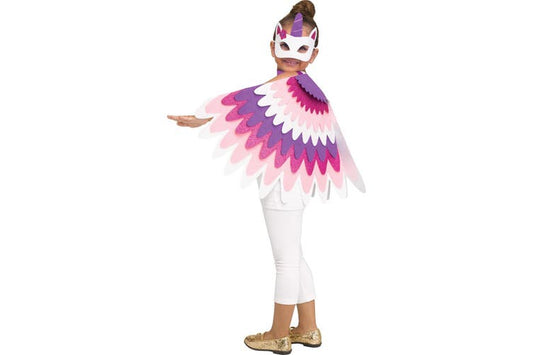 Glitter Capelet Costume and Mask