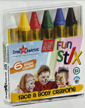 Load image into Gallery viewer, 6 Color Face Paint Crayons
