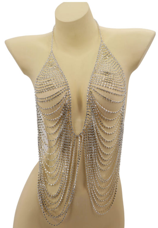 Halter Style Layered Body Chain