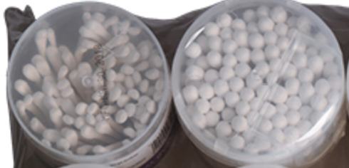 Cotton Swabs and Spoon