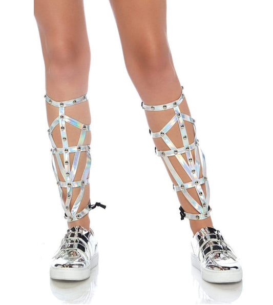 Iridescent Studded Shin Guard