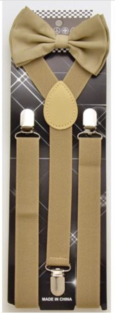 Bow tie & Suspender Set