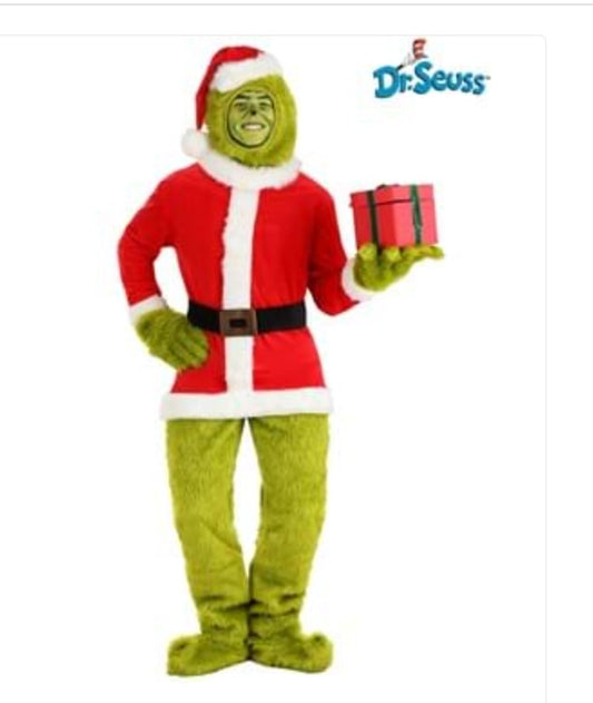 The Grinch Adult Santa Open Face