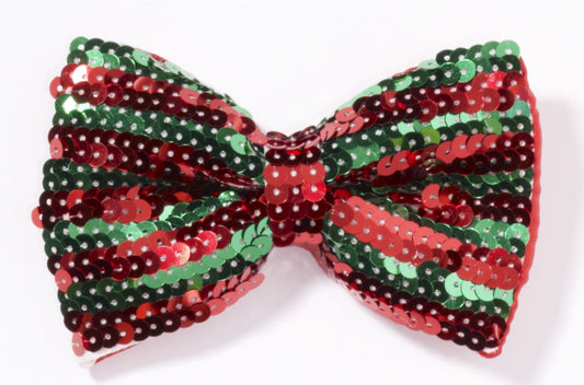 Christmas Sequin Bow Tie