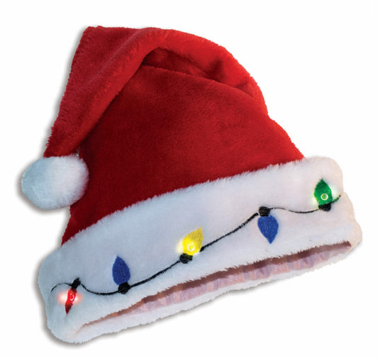 Christmas Light Up Santa Hat