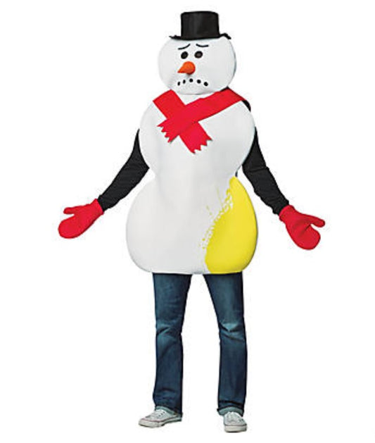 Adult Yellow Snowman Costume