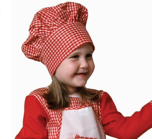 Gingham Chef Hat