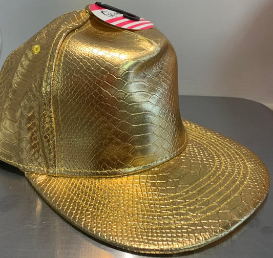Hat Metalic Gold