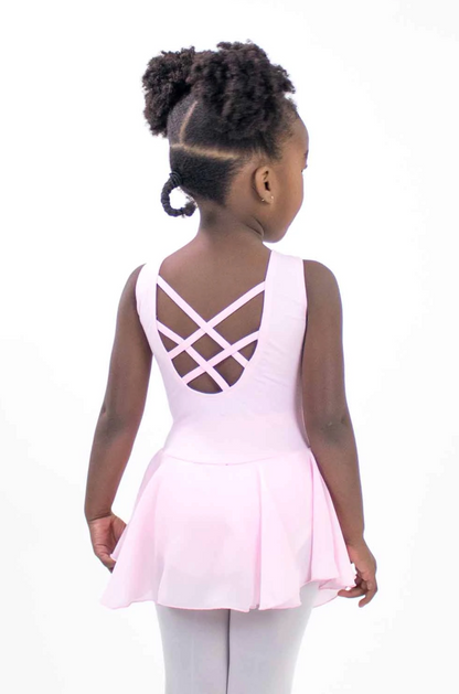 Girls' Double X-Back Tank Dress