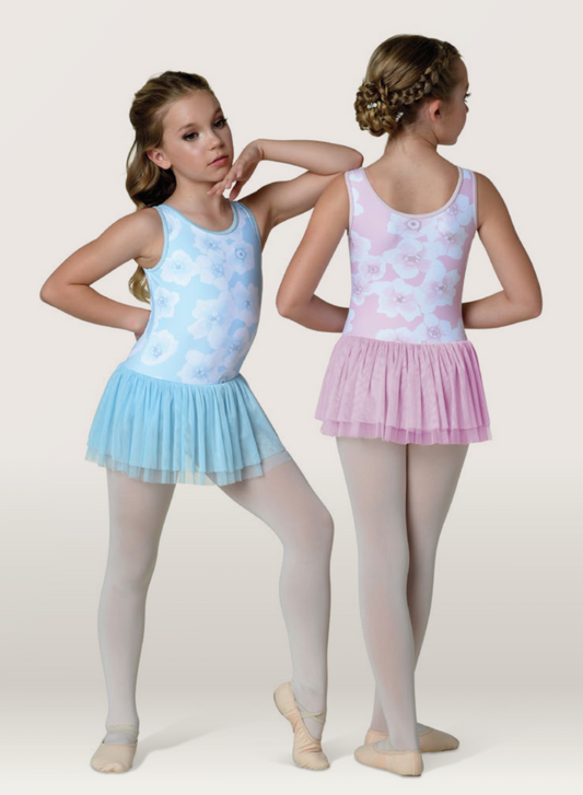 Flower Printed Tutu Dress